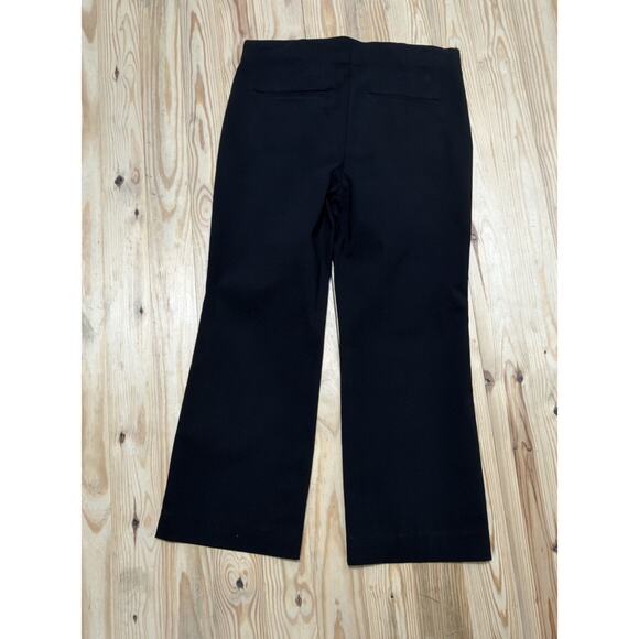 CHICO'S 1 / Size 8 Chino style Pull On Wide Leg Dress Career Pants in Black - Picture 2 of 8
